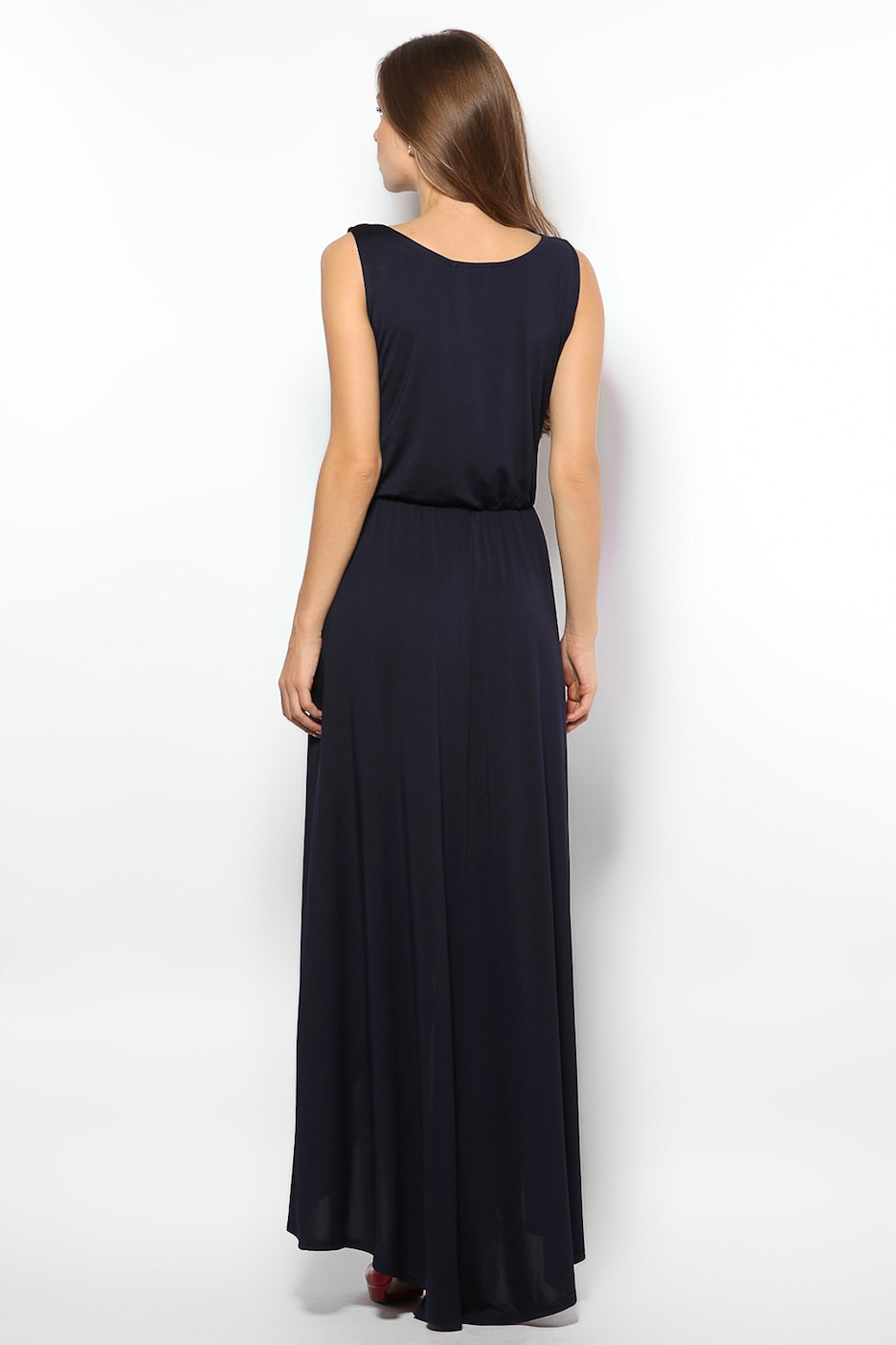 Фото товара 9614, темно-синее вечернее платье